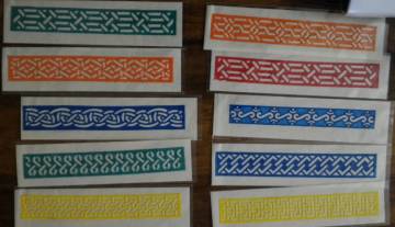 RE-USABLE RUBBER HENNA STENCIL